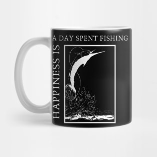 Happiness is a day spent fishing Mug